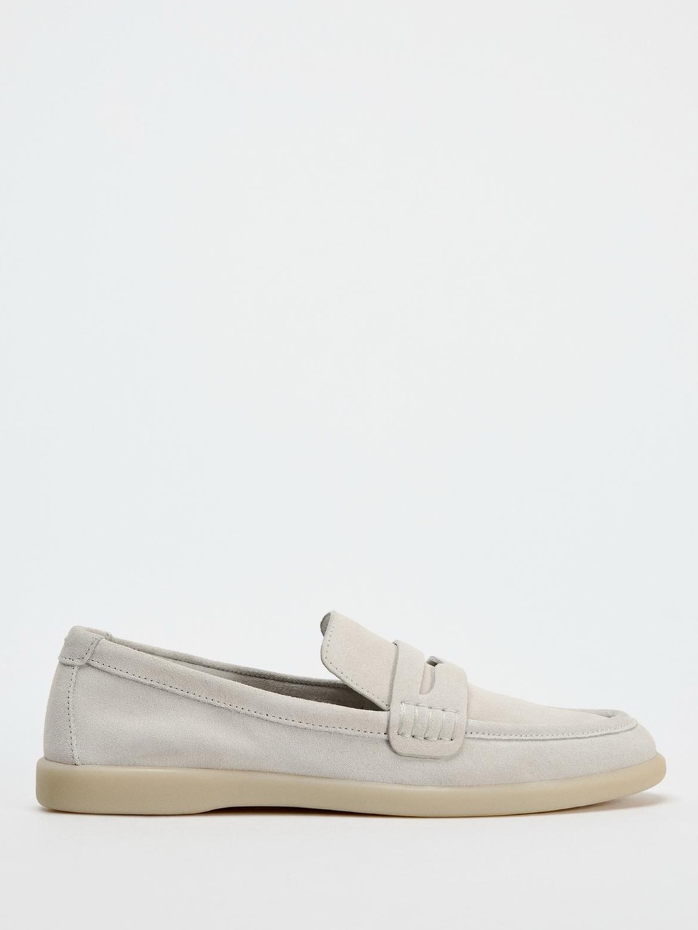 ZARA - Suede Penny Loafers